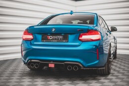 Heck Ansatz Diffusor passend für BMW M2 F87 schwarz...