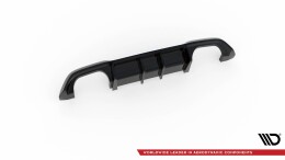 Heck Ansatz Diffusor passend für BMW M2 F87 schwarz Hochglanz