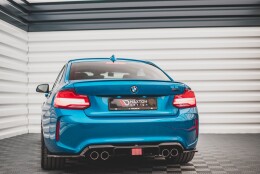 Heck Ansatz Diffusor passend für BMW M2 F87 schwarz Hochglanz