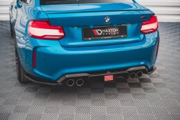 Heck Ansatz Diffusor passend für BMW M2 F87 schwarz Hochglanz