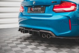Heck Ansatz Diffusor passend für BMW M2 F87 schwarz Hochglanz