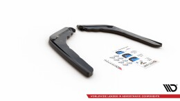 Heck Ansatz Flaps Diffusor V.2 passend für BMW M4 F82 schwarz Hochglanz