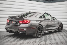 Seitenschweller Ansatz Cup Leisten V.2 passend für BMW M4 F82 schwarz Hochglanz