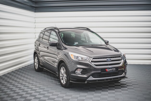 Cup Spoilerlippe Front Ansatz passend für Ford Escape Mk3 schwarz Hochglanz