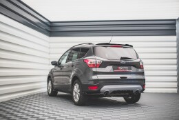 Heck Ansatz Diffusor passend für Ford Escape Mk3 schwarz Hochglanz