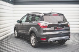 Heck Ansatz Flaps Diffusor passend für Ford Escape Mk3 schwarz Hochglanz