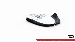 Heck Ansatz Flaps Diffusor passend für Ford Escape Mk3 schwarz Hochglanz