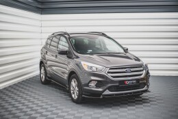 Seitenschweller Ansatz Cup Leisten passend für Ford Escape Mk3 schwarz Hochglanz