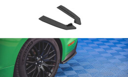 Street Pro Heck Ansatz Flaps Diffusor V.1 + Flaps passend für Ford Mustang GT Mk6 Facelift rot