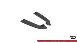 Street Pro Heck Ansatz Flaps Diffusor V.1 + Flaps passend für Ford Mustang GT Mk6 Facelift rot