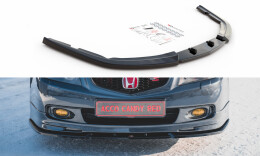 Cup Spoilerlippe Front Ansatz V.2 passend für Honda Accord Mk7 Type-S schwarz Hochglanz