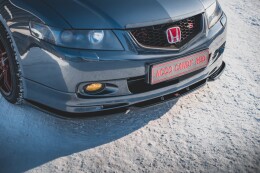 Cup Spoilerlippe Front Ansatz V.3 für Honda Accord Mk7 Type-S schwarz Hochglanz
