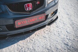 Cup Spoilerlippe Front Ansatz V.3 für Honda Accord Mk7 Type-S schwarz Hochglanz
