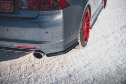 Heck Ansatz Flaps Diffusor V.2 passend für Honda Accord Mk7 Type-S schwarz Hochglanz
