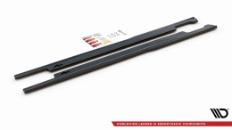 Seitenschweller Ansatz Cup Leisten V.2 passend für Honda Accord Mk7 Type-S schwarz Hochglanz