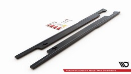 Seitenschweller Ansatz Cup Leisten V.2 passend für Honda Accord Mk7 Type-S schwarz Hochglanz