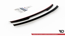 Heck Spoiler Aufsatz Abrisskante passend für Skoda Octavia Mk3 Facelift schwarz Hochglanz