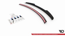Heck Spoiler Aufsatz Abrisskante passend für Skoda Octavia Mk3 Facelift schwarz Hochglanz