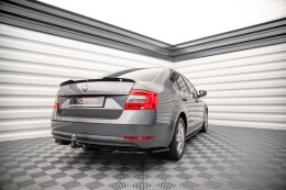 Heck Ansatz Flaps Diffusor für Skoda Octavia Mk3 FL...