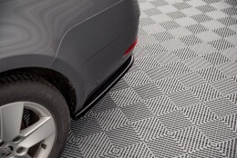 Heck Ansatz Flaps Diffusor passend für Skoda Octavia Mk3 Facelift schwarz Hochglanz