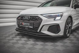 Street Pro Cup Spoilerlippe Front Ansatz passend für Audi S3 / A3 S-Line 8Y SCHWARZ