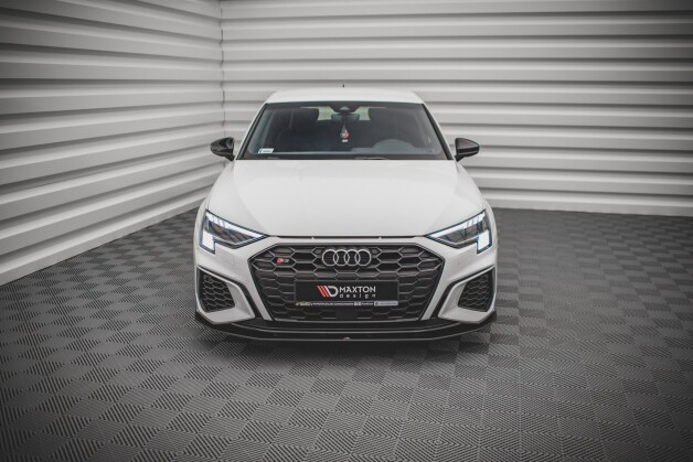 Street Pro Cup Spoilerlippe Front Ansatz passend für Audi S3 / A3 S-Line 8Y rot