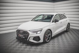 Street Pro Cup Spoilerlippe Front Ansatz passend für Audi S3 / A3 S-Line 8Y rot