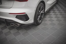 Street Pro Heck Ansatz Flaps Diffusor passend für Audi S3 8Y SCHWARZ