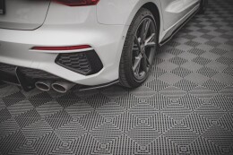 Street Pro Heck Ansatz Flaps Diffusor für Audi S3 8Y ROT
