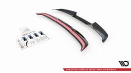Heck Spoiler Aufsatz Abrisskante V.1 passend für Audi RS3 / S3 / A3 S-Line Sportback 8Y schwarz Hochglanz