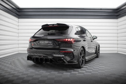 Heck Spoiler Aufsatz Abrisskante V.2 für Audi RS3 / S3 / A3 S-Line Sportback 8Y schwarz Hochglanz