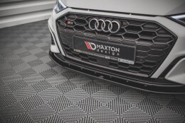 Cup Spoilerlippe Front Ansatz V.1 passend für Audi S3 / A3 S-Line 8Y schwarz Hochglanz