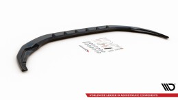 Cup Spoilerlippe Front Ansatz V.1 passend für Audi S3 / A3 S-Line 8Y schwarz Hochglanz