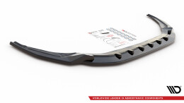 Cup Spoilerlippe Front Ansatz V.2 für Audi S3 / A3 S-Line 8Y schwarz Hochglanz