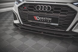 Cup Spoilerlippe Front Ansatz V.3 passend für Audi S3 / A3 S-Line 8Y schwarz Hochglanz