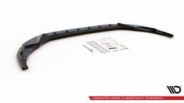 Cup Spoilerlippe Front Ansatz V.3 passend für Audi S3 / A3 S-Line 8Y schwarz Hochglanz