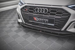Cup Spoilerlippe Front Ansatz V.4 passend für Audi S3 / A3 S-Line 8Y schwarz Hochglanz