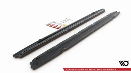 Seitenschweller Ansatz Cup Leisten V.1 passend für Audi S3 / A3 S-Line 8Y schwarz Hochglanz