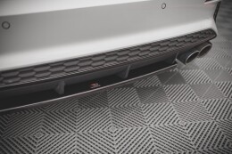 Mittlerer Cup Diffusor Heck Ansatz für Audi S3 8Y schwarz Hochglanz