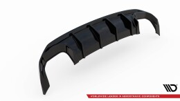 Heck Ansatz Diffusor passend für Audi S3 Sportback 8Y schwarz Hochglanz
