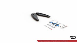 Heck Ansatz Flaps Diffusor V.1 passend für Audi S3 Sportback 8Y schwarz Hochglanz