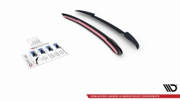 Heck Spoiler Aufsatz Abrisskante V.2 passend für Audi S4 / A4 S-Line Avant B9 schwarz Hochglanz