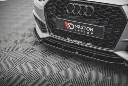 Cup Spoilerlippe Front Ansatz V.3 passend für Audi S4 / A4 S-Line B9 schwarz Hochglanz
