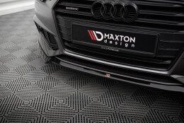 Cup Spoilerlippe Front Ansatz V.4 passend für Audi S4 / A4 S-Line B9 schwarz Hochglanz