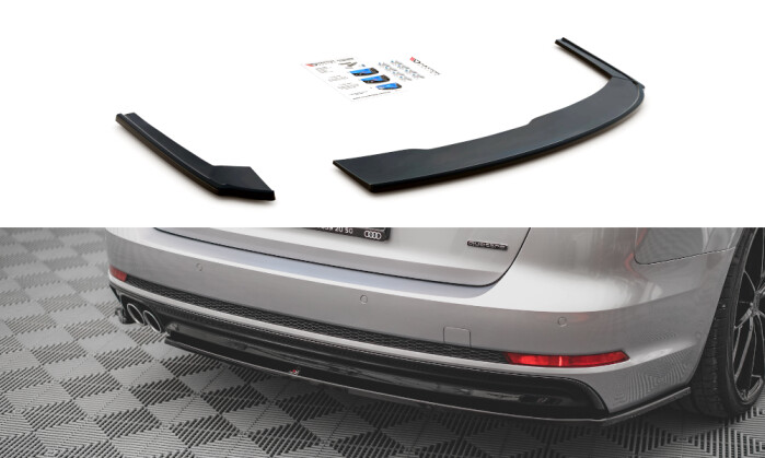 Maxton Heck Ansatz Flaps Diffusor für Audi A4 Avant B9 schwarz Hochglanz AU- A4-B9-AV-RSD1-G - Online-Shop