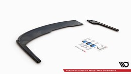 Heck Ansatz Flaps Diffusor V.2 passend für Audi A4 S-Line B9 schwarz Hochglanz