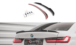 Heck Spoiler Aufsatz Abrisskante für BMW 3er G20 Carbon Look
