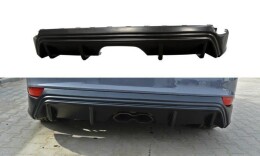 Heck Ansatz Diffusor (RS-Look) passend für Ford Focus ST Mk3 FL ABS-Kunststoff