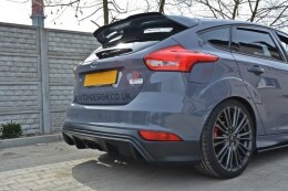 Street+ Heck Ansatz Diffusor (RS-Look) passend für Ford Focus ST Mk3 FL ABS-Kunststoff