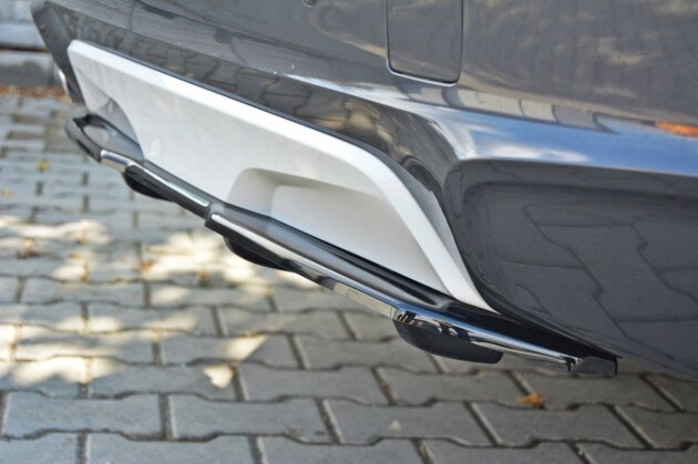 Mittlerer Cup Diffusor Heck Ansatz für BMW X4 M Paket DTM LOOK schwarz Hochglanz
